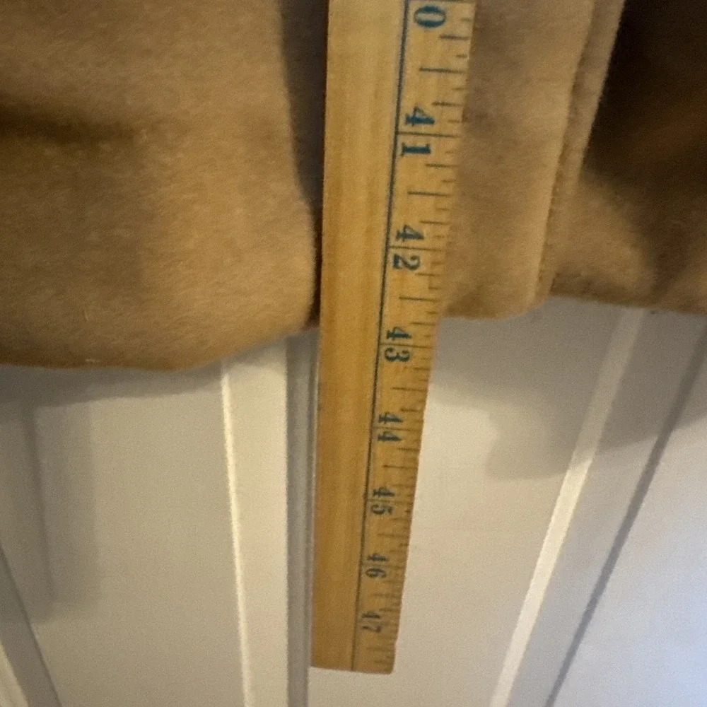 Vintage 70s 80s‎ Camel Wool Overcoat Women's Full Length ILGWU Union Made USA